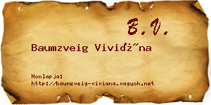 Baumzveig Viviána névjegykártya